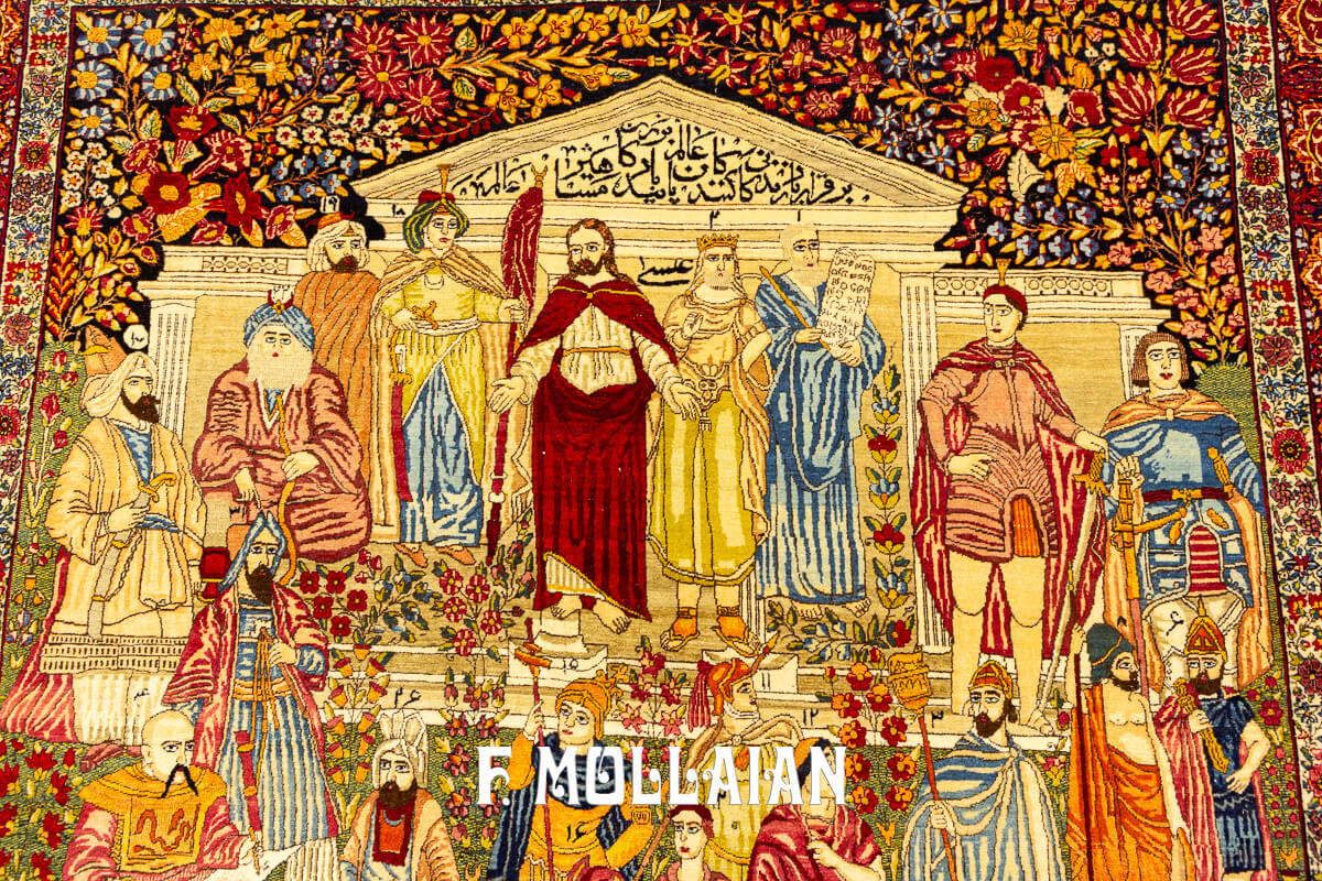 Rare Rug Mashahir Figurative Kerman Ravar n°:695181